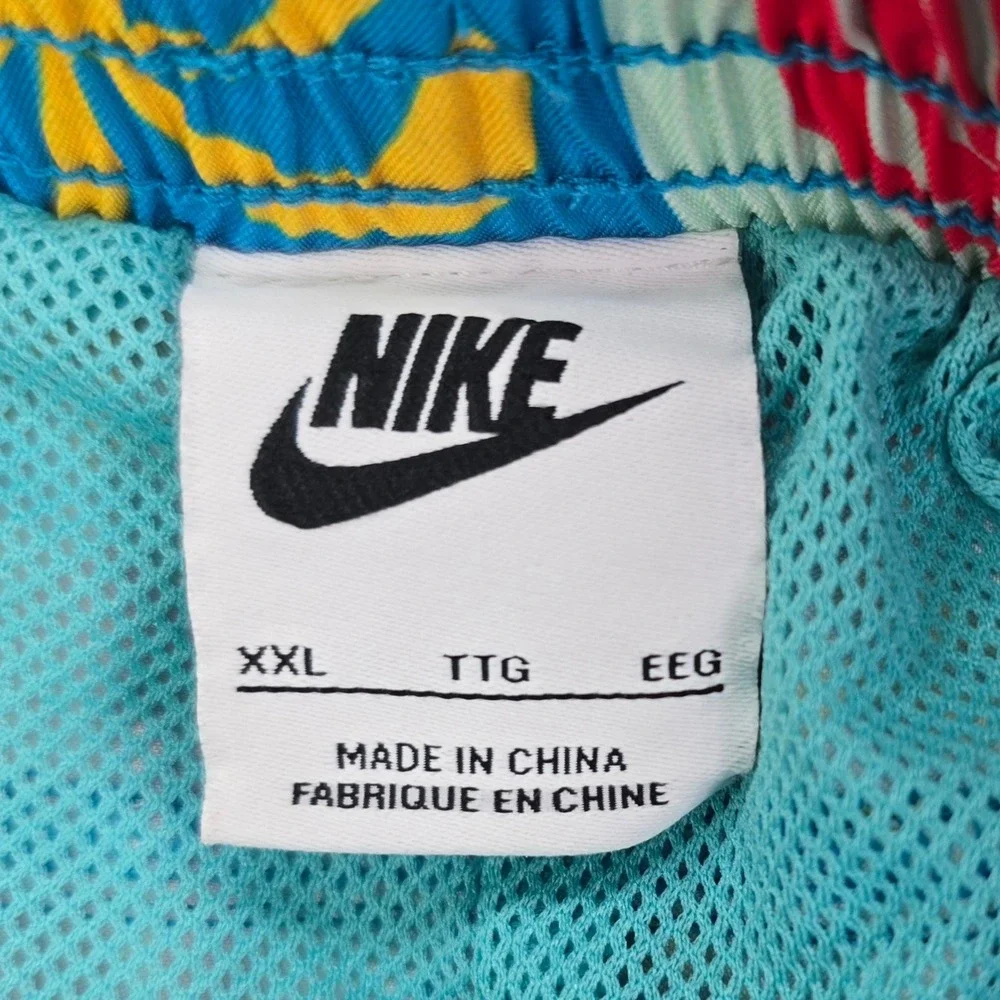 Nike Sportswear Spring Break Woven Flow 6-Inch Shorts Mens XXL Swim Trunks AOP